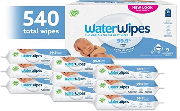 WaterWipes Textured Clean Baby Wipes, 99.9% Water, Unscented & Hypoallergenic for Baby & Toddlers, 4 Packs (240 Count) - Image 2