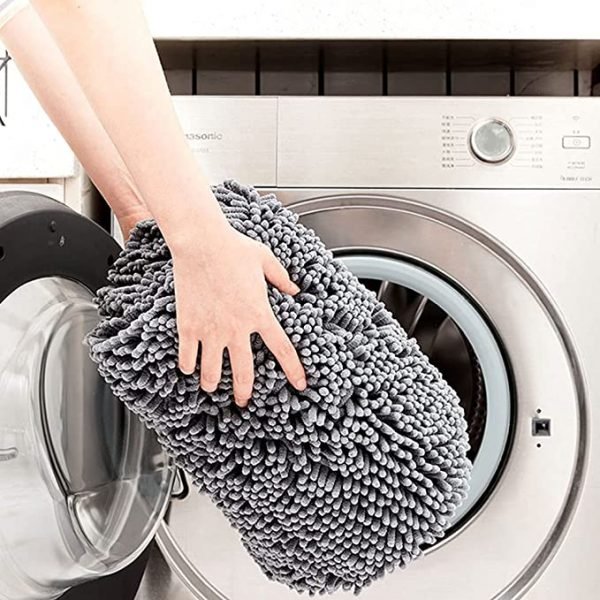 SONORO KATE Bathroom Rug,Non-Slip Bath Mat,Soft Cozy Shaggy Durable Thick Bath Rugs for Bathroom,Easier to Dry, Plush Rugs for Bathtubs, Rain Showers and Under The Sink (Dark Grey, 32"×20") - Image 5