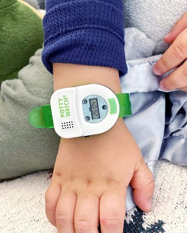 Potty Time: The Original Potty Watch | Water Resistant | Toddler Toilet Training Aid, Warranty Included (Automatic Timers with Music for Gentle Reminders), Green + Bonus Battery Replacement Kit - Image 5