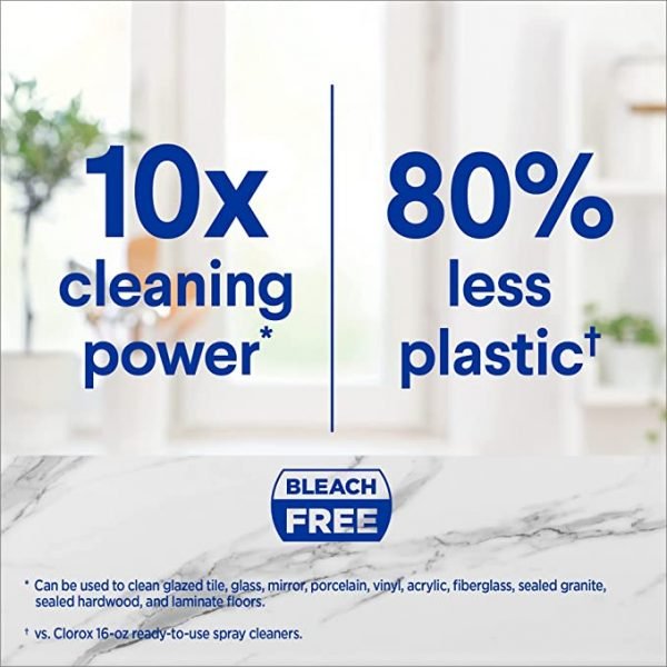 Clorox Bathroom Foamer Refillable Cleaner, 1 Bottle and 3 Refill, Rain Clean, 1.13 Fl Oz - Image 5