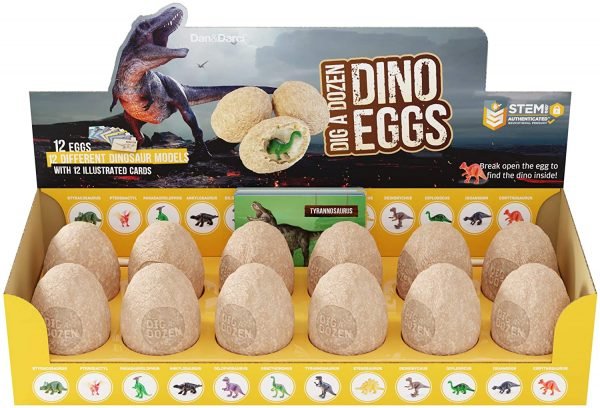 Dig a Dozen Dino Egg Dig Kit - Easter Egg Dinosaur Toys for Kids - Dig up 12 Eggs & Discover Surprise Dinosaurs. Science STEM Activities - Educational Gifts for Boys & Girls Age 3-5 5-7 8-12 Year Old - Image 5