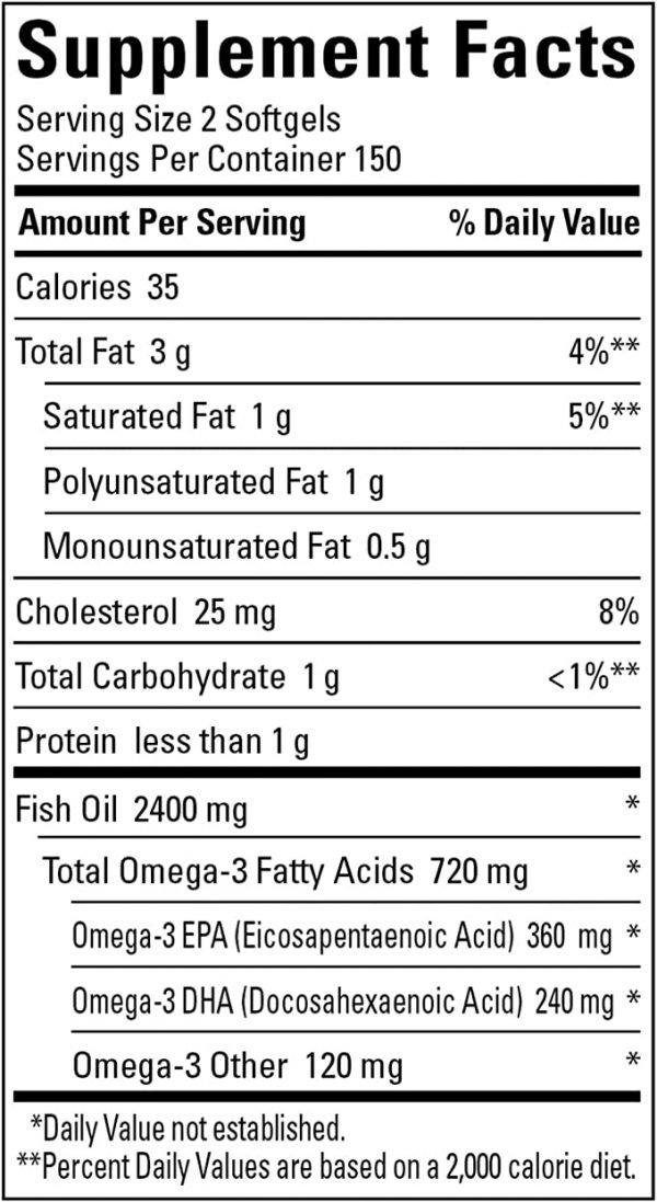 Nature Made Burp-Less Fish Oil 1200 mg, 300 Softgels, Fish Oil Omega 3 Supplement For Heart Health - Image 7