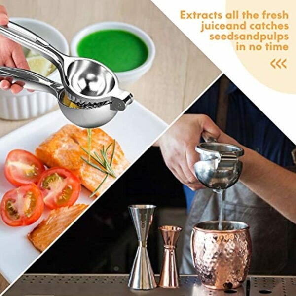 Lemon Squeezer; Lemon Juicer; Citrus Juicer Handheld; Stainless Steel Juicer Hand Press; Lime Squeezer Bar Tool - Image 2