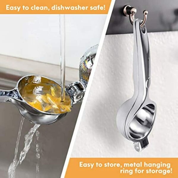 Lemon Squeezer; Lemon Juicer; Citrus Juicer Handheld; Stainless Steel Juicer Hand Press; Lime Squeezer Bar Tool - Image 5