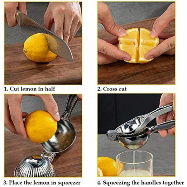 Lemon Squeezer; Lemon Juicer; Citrus Juicer Handheld; Stainless Steel Juicer Hand Press; Lime Squeezer Bar Tool - Image 6