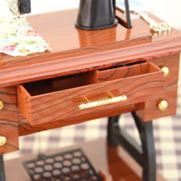 Sewing Machine Music Box Home Decoration Valentines Day Gift for Girlfriend - Image 2