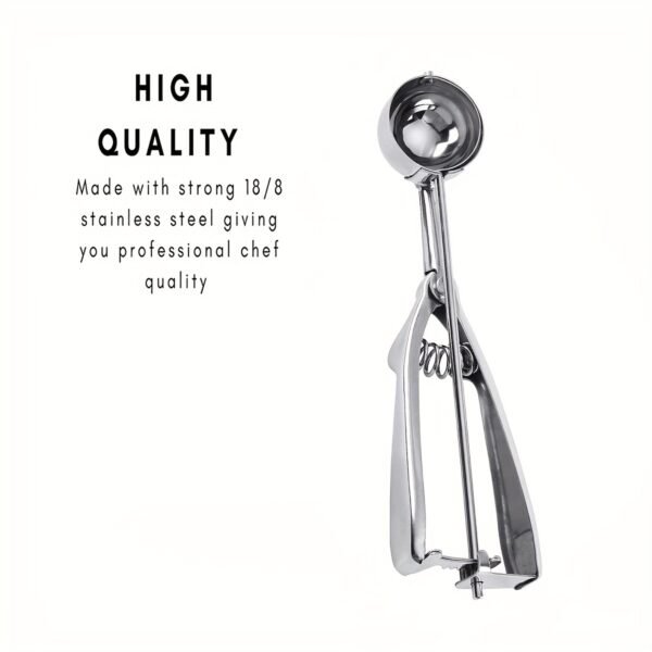 3pcs Cookie Scoop Set, Stainless Steel Ice Cream Scooper With Trigger Release, Large/Medium/Small Cookie Scooper For Baking, Cookie Scoops For Baking Set Of 3 With Cookie - Image 13