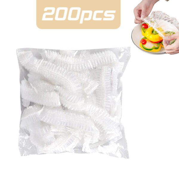 100-300pcs Disposable Food Cover Bag Plastic Wrap Elastic Food Lids Storage Kitchen Organizer Fresh Bag Fruit Bowls Caps Packing - Image 8