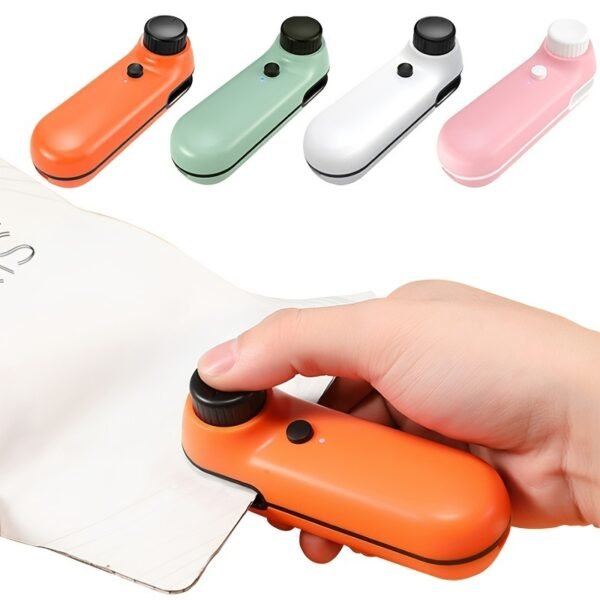 1pc Mini Bag Sealer; Rechargeable Chip Bag Sealer; Hot Bond Sealer; Handheld Heat Vacuum Sealer Machine; Portable Sealer For Plastic Bags - Image 8