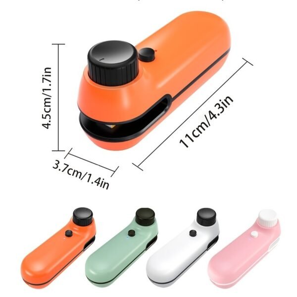 1pc Mini Bag Sealer; Rechargeable Chip Bag Sealer; Hot Bond Sealer; Handheld Heat Vacuum Sealer Machine; Portable Sealer For Plastic Bags - Image 9