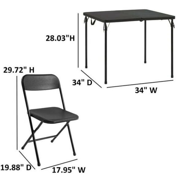 card table set of 5 - Image 9