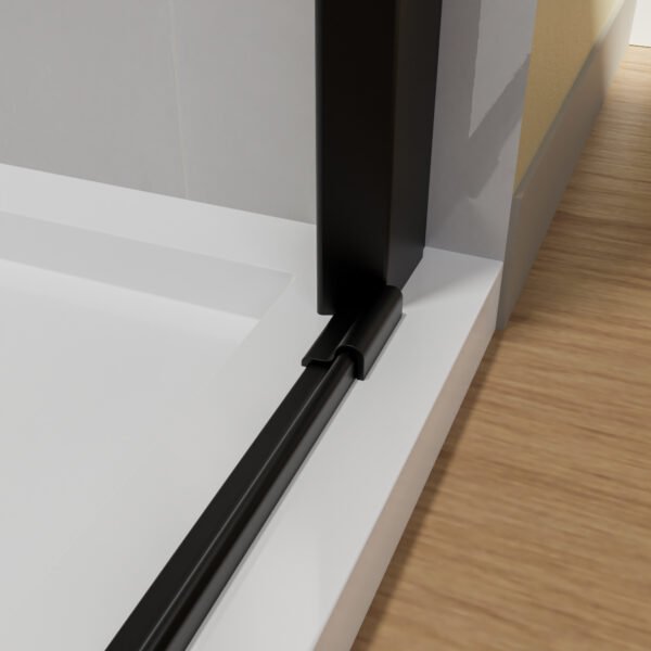 30-31.5 in.W x 72 in.H Bifold Frameless Glass Shower Door,1/4 in. Fold Clear Glass Shower Panel Pivot Swing Shower Doors,Chrome Finish,Reversible Installation - Image 11
