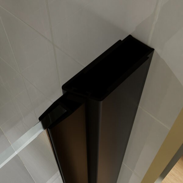 30-31.5 in.W x 72 in.H Bifold Frameless Glass Shower Door,1/4 in. Fold Clear Glass Shower Panel Pivot Swing Shower Doors,Chrome Finish,Reversible Installation - Image 9