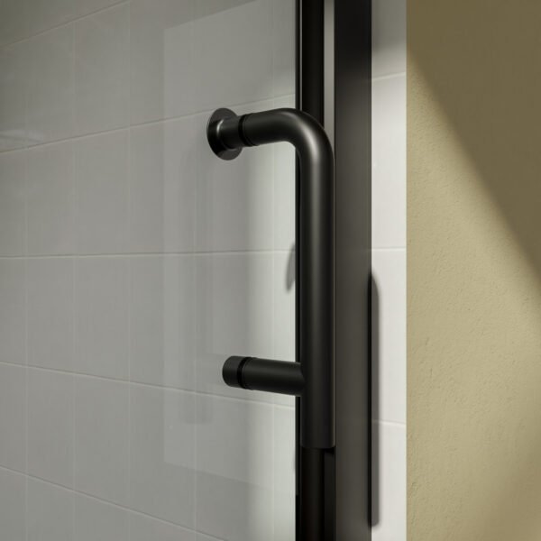 30-31.5 in.W x 72 in.H Bifold Frameless Glass Shower Door,1/4 in. Fold Clear Glass Shower Panel Pivot Swing Shower Doors,Chrome Finish,Reversible Installation - Image 10