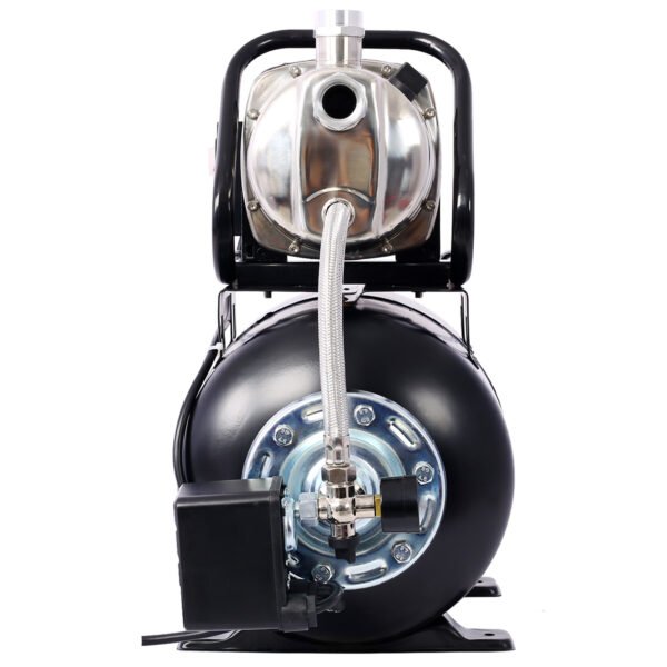 1.6HP Shallow Well Pump with Pressure Tank,garden water pump, Irrigation Pump,Automatic Water Booster Pump for Home Garden Lawn Farm, stainless steel head - Image 14