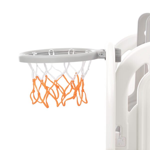 Toddler Slide and Swing Set 5 in 1, Kids Playground Climber Slide Playset with Basketball Hoop Freestanding Combination for Babies Indoor & Outdoor - Image 16