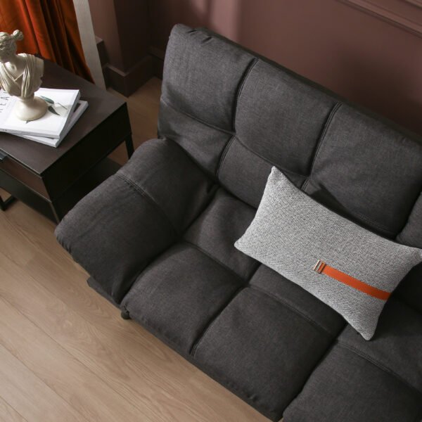 Convertible Memory Foam Futon Couch Bed; Modern Folding Sleeper Sofa-SF267FADGY - Image 6