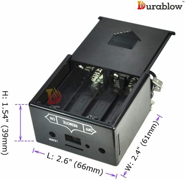 Durablow TR1001 Gas Fire Fireplace Remote Control Kit for Millivolt Valve;  IPI Module;  Replaces Wall Switch (On/Off) - Image 3