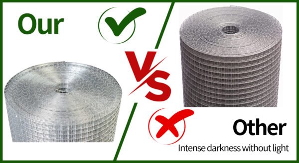 48inx100ft 1/2 in 19 Gauge Hardware Cloth Welded Cage Wire Chicken Fence mesh Rolls Square Chicken Wire Netting Raised Garden Rabbit Fence Snake Fencing Rodent Animals - Image 5