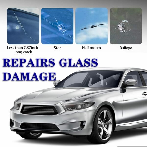 Windshield Crack Repair Kit Automotive Glass Nano Fluid Glass Filler DIY Windscreen Tool Quick Fix for Fixing Chips;  Cracks - Image 7