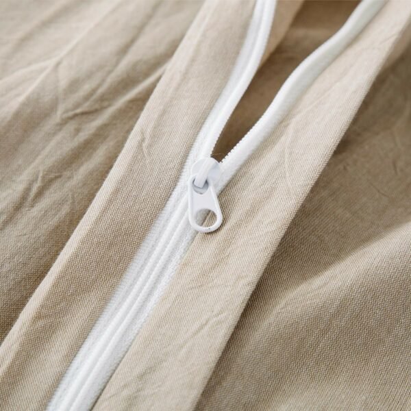 100% Washed Cotton Duvet Cover Set, Durable Fade-Resistant Natural Bedding Set (No Comforter) - Image 75
