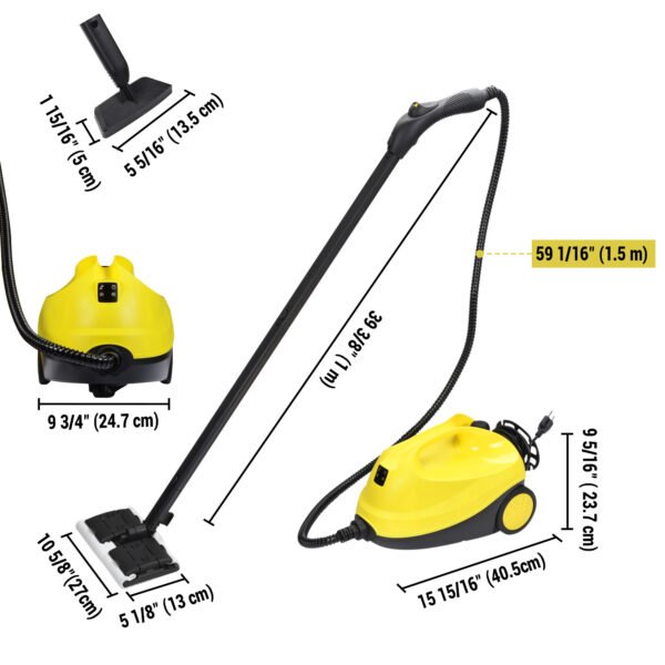Steam Cleaner 1500W Multifunctional Steam Cleaner features an adjustable button,heating up in 6 mins for continuous steam about 30 mins - Image 6