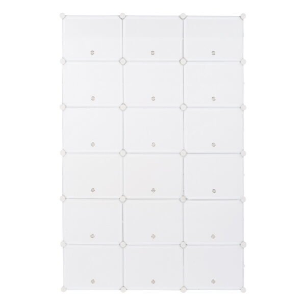 12-Tier Portable 72 Pair Shoe Rack Organizer 36 Grids Tower Shelf Storage Cabinet Stand Expandable for Heels, Boots, Slippers, White RT - Image 3