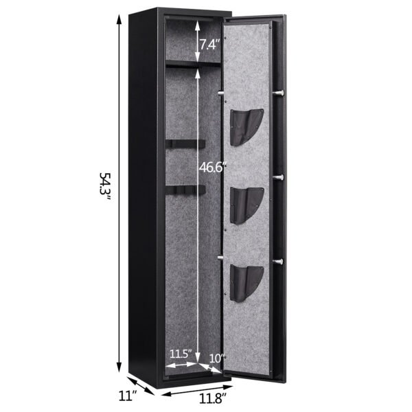 Digital Keypad Gun Safe Quick Access Electronic Storage Steel Security Cabinet - Image 4