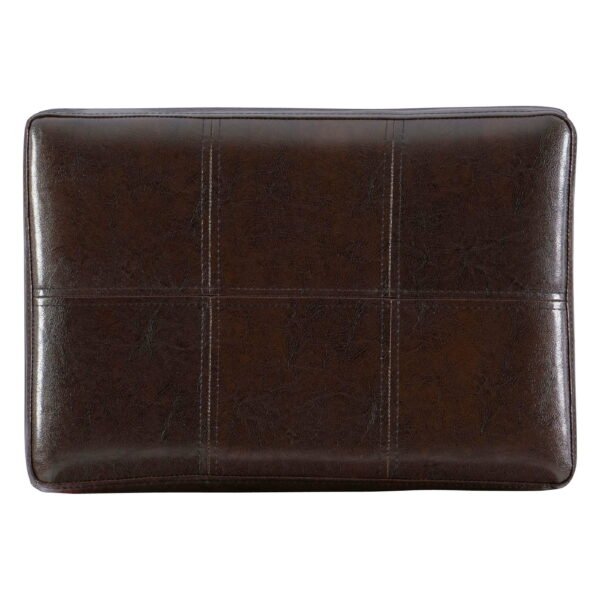 Claridge 26" Backless Indoor Counter Stool, Dark Brown with Brown Faux Leather, Includes 1 Stool - Image 4