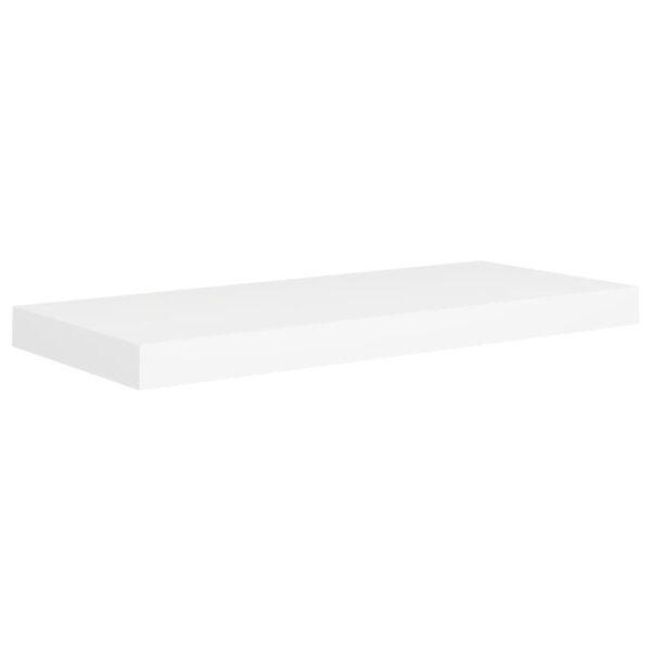 Floating Wall Shelf White 23.6"x9.3"x1.5" MDF - Image 2