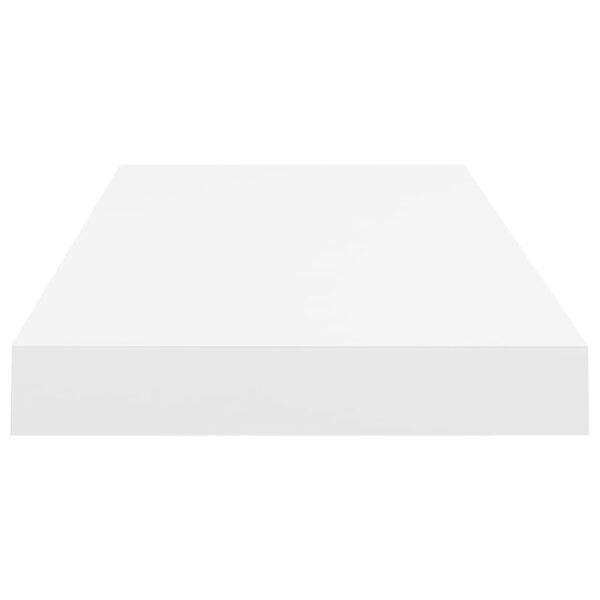 Floating Wall Shelf White 23.6"x9.3"x1.5" MDF - Image 5
