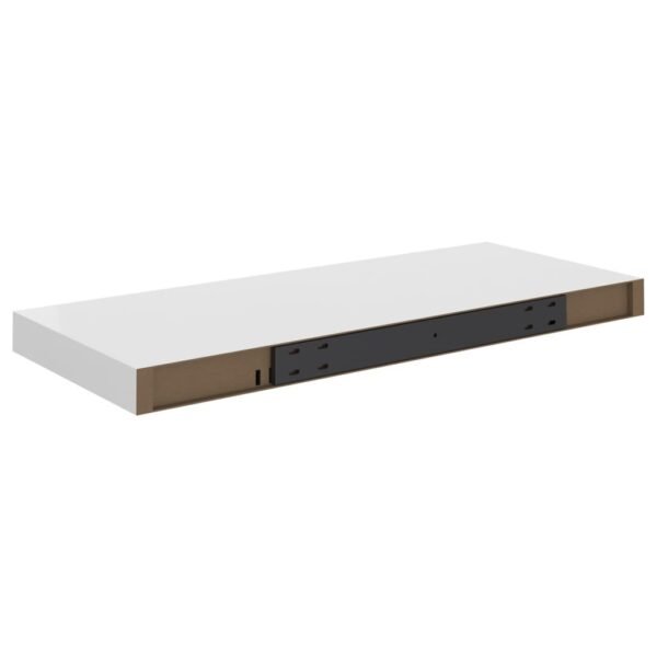 Floating Wall Shelf White 23.6"x9.3"x1.5" MDF - Image 7