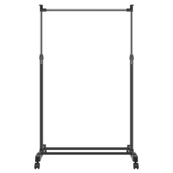 33lbs Garment Racks 3.12ft-4.80ft Height Adjustable Clothes Stand Foldable Clothes Hanger with Wheels - Image 9