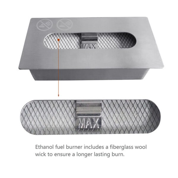 Upgrades Tabletop Rectangle Fire Pits; Portable Smokeless Bio Ethanol Fireplace with Realistic Burning; Awesome Gifts - Image 7