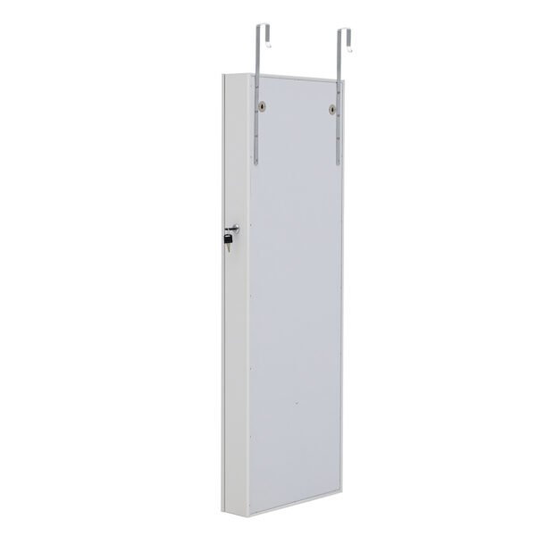 Fashion Simple Jewelry Storage Mirror Cabinet With LED Lights Can Be Hung On The Door Or Wall - Image 6