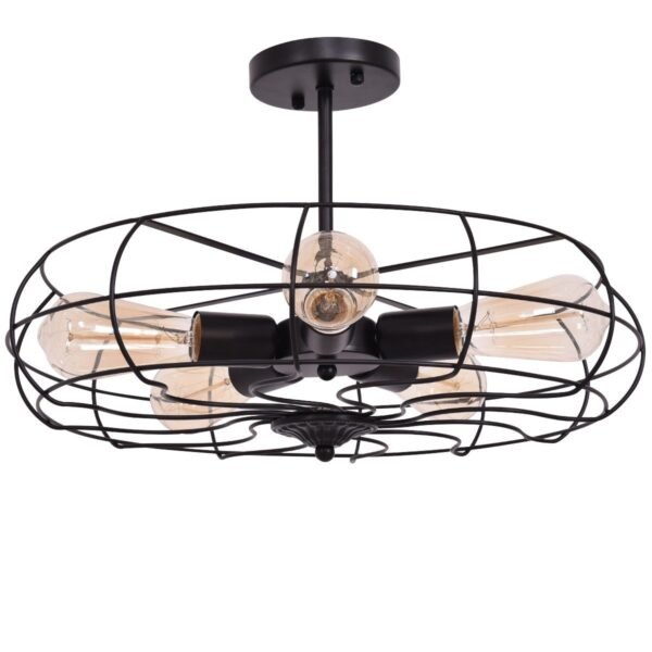 5-Light Vintage Metal Hanging Ceiling Light - Image 6
