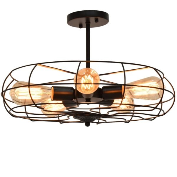 5-Light Vintage Metal Hanging Ceiling Light - Image 7