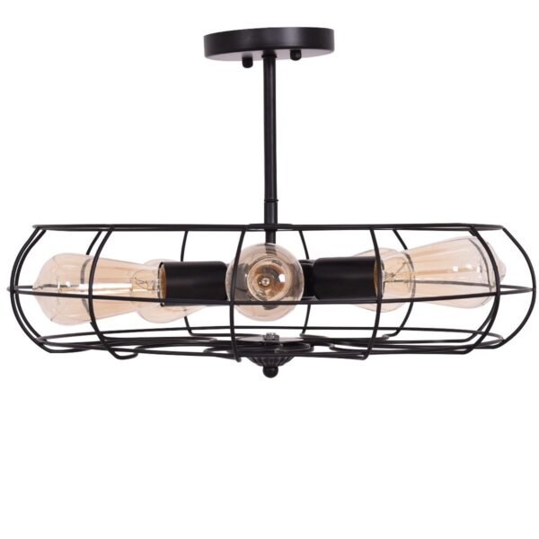 5-Light Vintage Metal Hanging Ceiling Light - Image 8