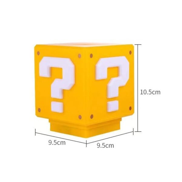 LED Question Mark Night Light Super Mario Bros Games Toy Children Night Light Bedroom Table Lamp USB Charging Kids Birthday Gift - Image 2