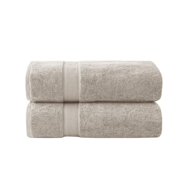 800gsm 100% Cotton Bath Sheet Antimicrobial 2 Piece Set - Image 5
