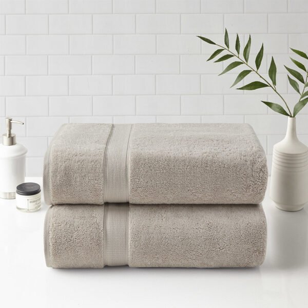 800gsm 100% Cotton Bath Sheet Antimicrobial 2 Piece Set