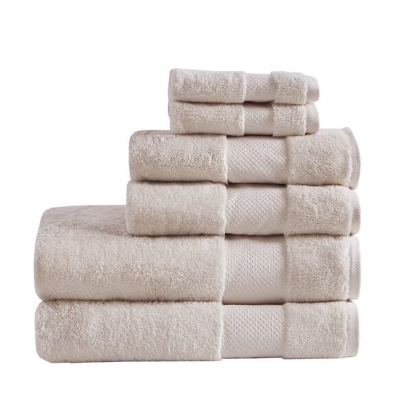 Turkish Cotton 6 Piece Bath Towel Set - Image 6