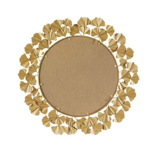 Eden Gold Gingko Leaf Round Wall Mirror 30.5" - Image 6