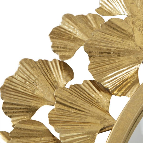 Eden Gold Gingko Leaf Round Wall Mirror 30.5" - Image 8