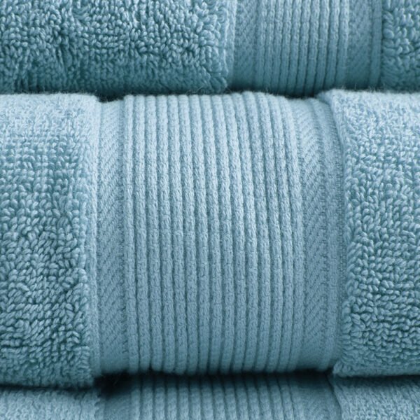 800GSM 100% Cotton 8 Piece Antimicrobial Towel Set - Image 8