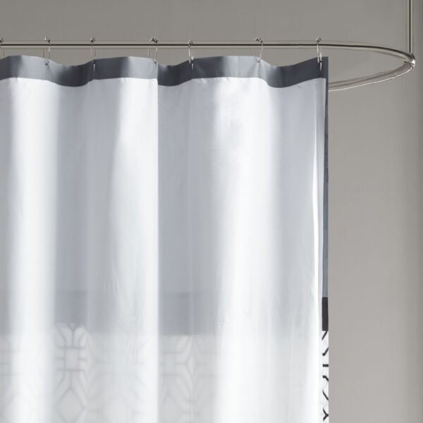 Donnell Embroidered and Pieced Shower Curtain - Image 2