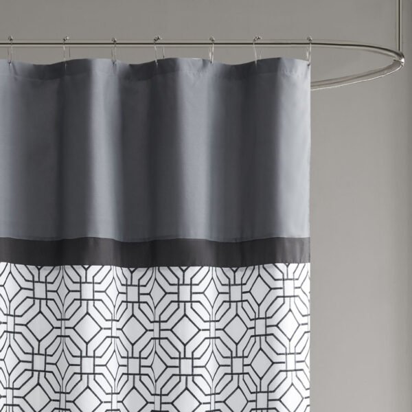 Donnell Embroidered and Pieced Shower Curtain - Image 5