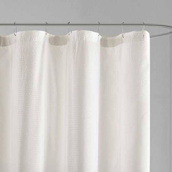 Ara Ombre Printed Seersucker Shower Curtain - Image 3