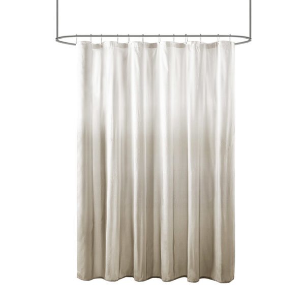Ara Ombre Printed Seersucker Shower Curtain - Image 5