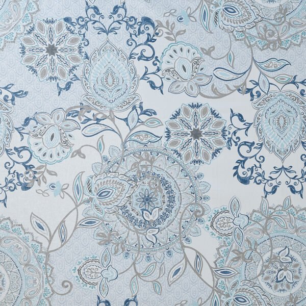 Isla Printed Cotton Shower Curtain - Image 2